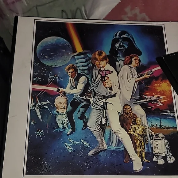 Star Wars Wall Art Set - Black, Blue, White